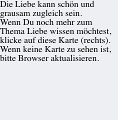 Die Liebe kann schn und